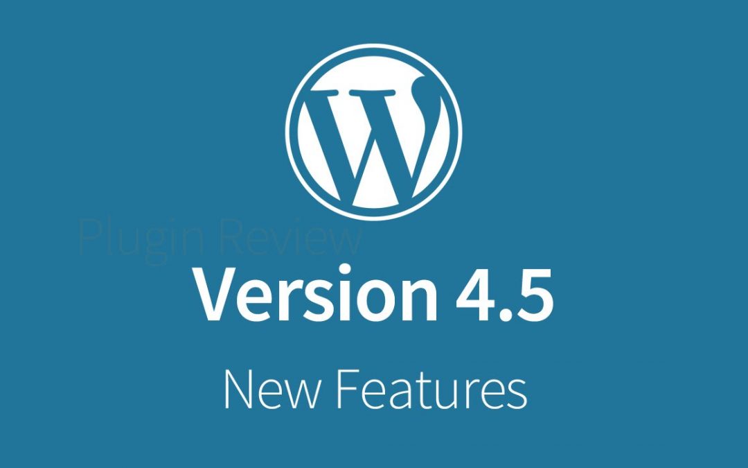 Word Press 4.5